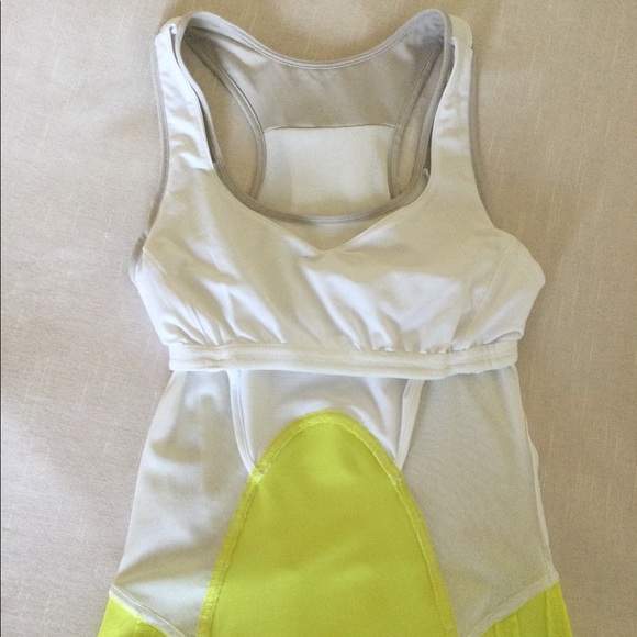 Adidas Stella McCartney Barricade Tennis Dress Sz 36 RunYellow/Powder White - Picture 12 of 13